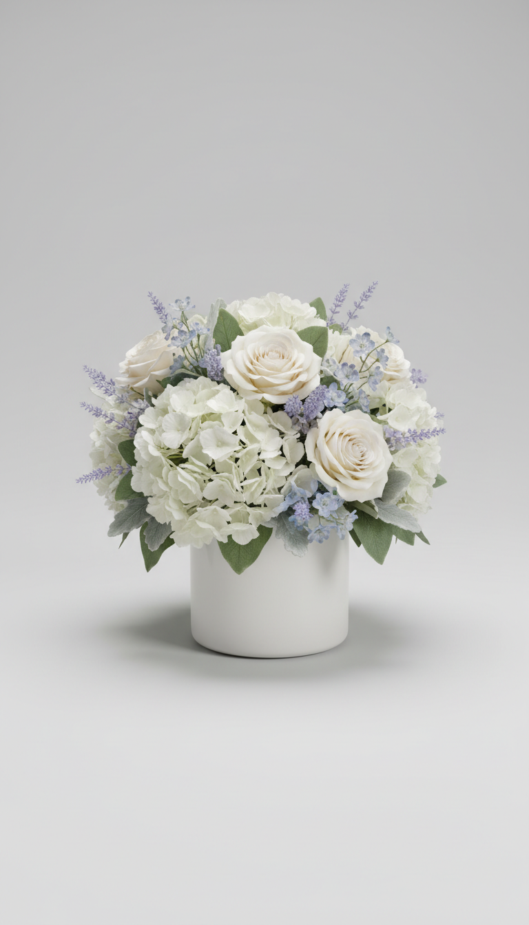 Pure White Signature Tabletop Arrangement