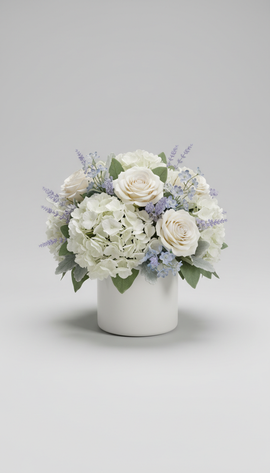 Pure White Signature Tabletop Arrangement