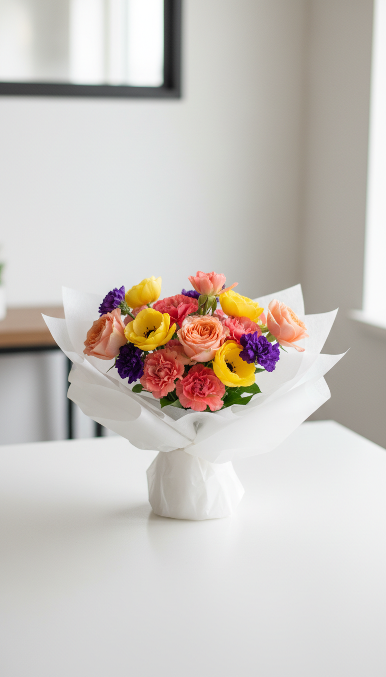 Lemon radiance gift arrangement in wrap
