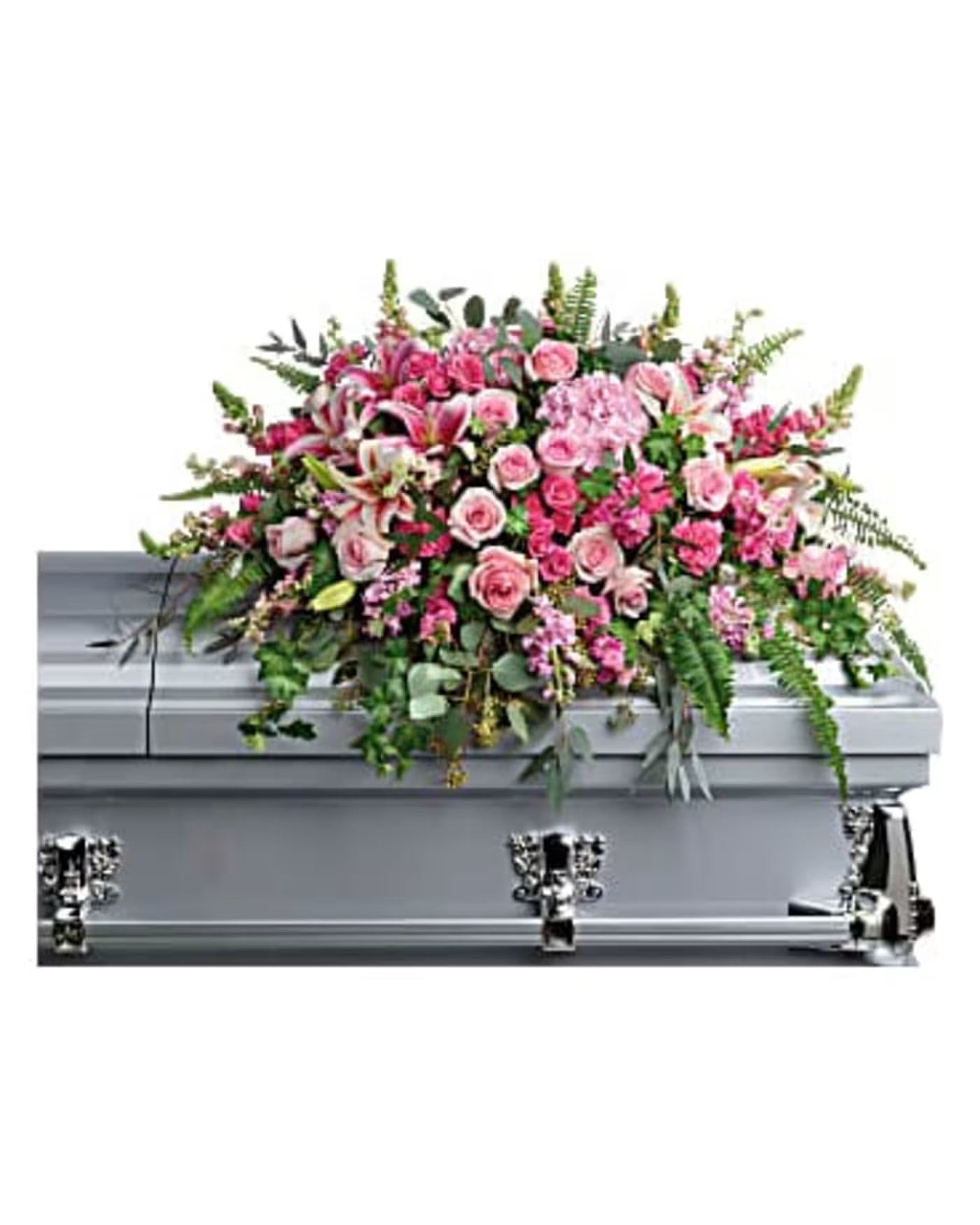 Pink Casket Spray