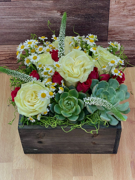 Rustic Charm Floral Box