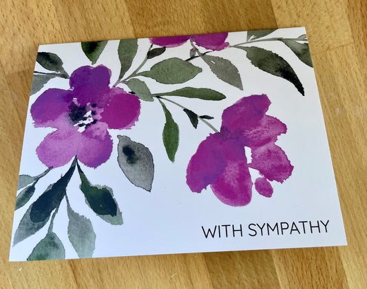 With Sympathy Card