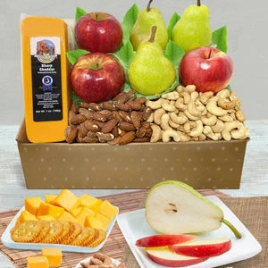 Fruit and Cheese and Nut Basket