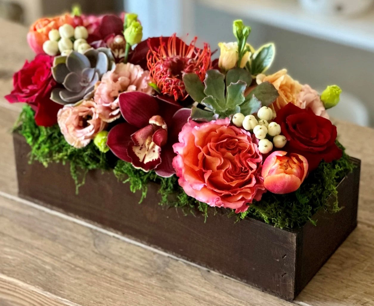 Crimson & Coral Cascade