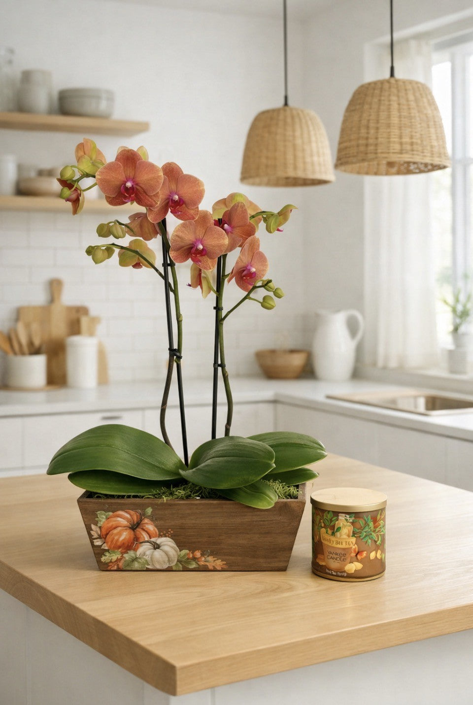 Sweet Iced Tea - Sunset Orchid & Candle Gift Set