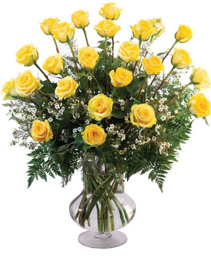 Yellow Long Stem Roses 12, 18, 24